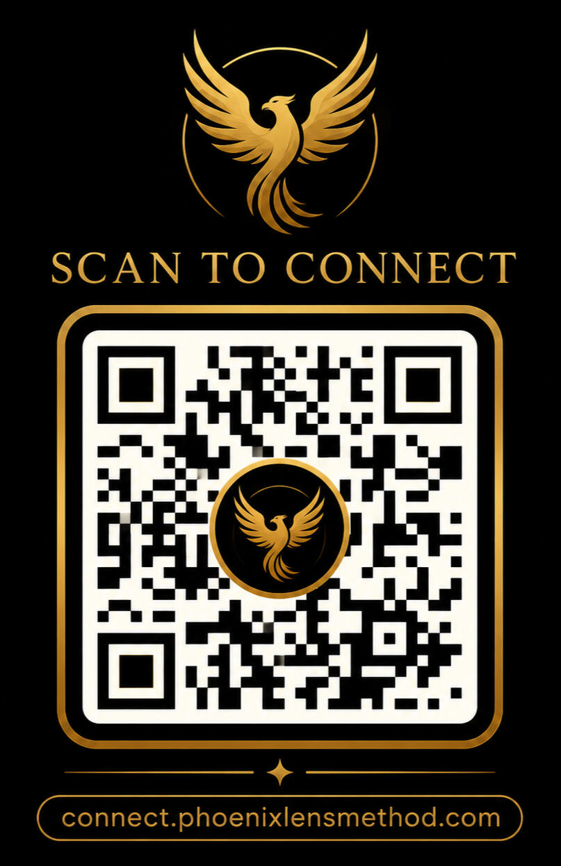 Scan To Connect QR code for The Phoenix Lens Method